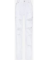 Dolce & Gabbana - Boyfriend Jeans With Rips - Lyst