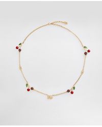 Dolce & Gabbana - Dg Logo Crystal-Embellished Necklace - Lyst