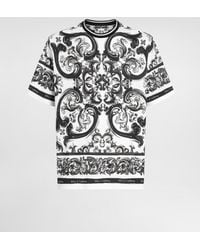 Dolce & Gabbana - Silk Short-Sleeve Shirt - Lyst