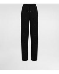 Dolce & Gabbana - Jersey Jogging Pants With Cut-Out And Dg Logo - Lyst