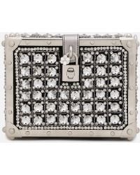 Dolce & Gabbana - Jacquard Dolce Box Bag With Embroidery - Lyst