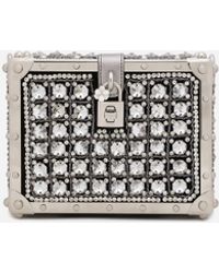 Dolce & Gabbana - Tasche Dolce Box Aus Jacquardgewebe Mit Stickereien - Lyst