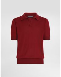 Dolce & Gabbana - Cashmere Polo Shirt - Lyst