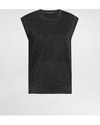 Dolce & Gabbana - Metallic Knit Tank Top - Lyst