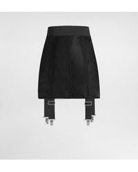 Dolce & Gabbana - Short Marquisette Corset Skirt With Garters - Lyst