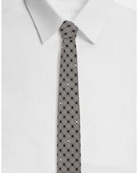 Dolce & Gabbana - Silk Jacquard Tie With Micro-Designs And Dg Logo - Lyst
