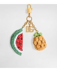 Dolce & Gabbana - Llavero En Metal Con Charms - Lyst
