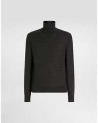 Dolce & Gabbana - Rollkragenpullover Aus Kaschmir - Lyst