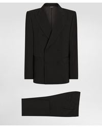 Dolce & Gabbana - Double-Breasted Stretch Wool Sicilia-Fit Suit - Lyst
