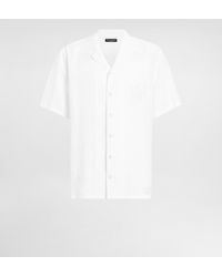 Dolce & Gabbana - ロゴエンブロイダリー リネン シャツ - Lyst