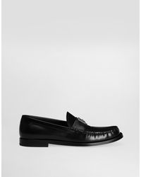 Dolce & Gabbana - Brushed Calfskin Loafers - Lyst