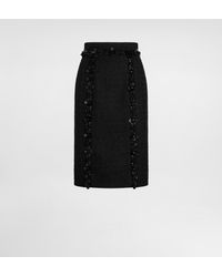 Dolce & Gabbana - Stretch Mat Sheath Skirt - Lyst