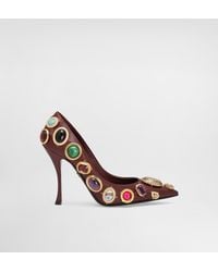 Dolce & Gabbana - Pumps With Stone Embroidery - Lyst