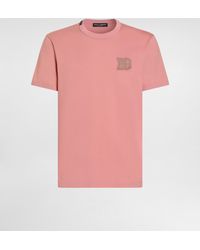 Dolce & Gabbana - Cotton T-Shirt With Patch - Lyst