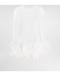 Dolce & Gabbana - Short Mesh Dress With Sequins - Lyst
