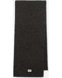 Dolce & Gabbana - Logo-Patch Wool Scarf - Lyst