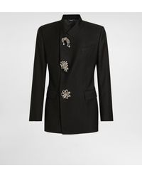 Dolce & Gabbana - Double-Breasted Jacket Inwool Gabardine - Lyst