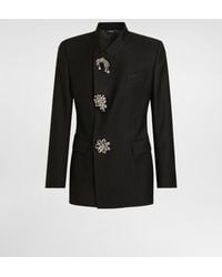 Dolce & Gabbana - Double-Breasted Jacket Inwool Gabardine - Lyst