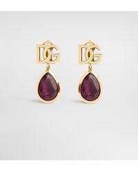 Dolce & Gabbana - Logo Clip Earrings - Lyst