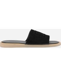 Dolce & Gabbana - Suede Sliders - Lyst
