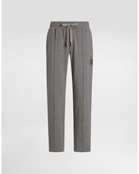 Dolce & Gabbana - Jersey Joggers With Patch - Lyst
