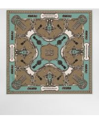 Dolce & Gabbana - Cargo-Print Silk Twill Scarf 70X70 - Lyst