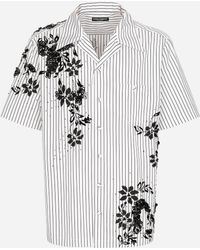 Dolce & Gabbana - シャツ ハワイフィット ストライプポプリン エンブロイダリー - Lyst