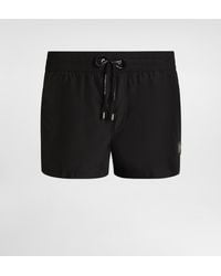 Dolce & Gabbana - Logo Plaque Stretch Swim Shorts - Lyst