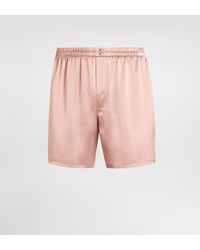 Dolce & Gabbana - Silk Satin Boxer Shorts - Lyst