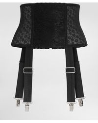 Dolce & Gabbana - Lace-Appliqué Suspender Belt - Lyst