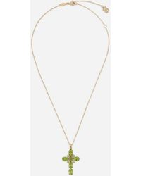 Dolce & Gabbana - アンナ ペンダント 18Kイエローゴールド&ペリドット - Lyst