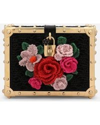 Dolce & Gabbana - Raffia Crochet Dolce Box Bag - Lyst