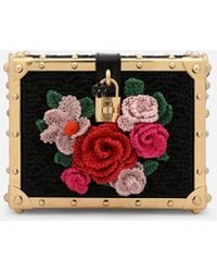 Dolce & Gabbana - Sac Dolce Box En Raphia Travaillé Au Crochet - Lyst