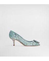Dolce & Gabbana - Lace Pumps With Brooch Detailing - Lyst