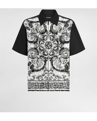 Dolce & Gabbana - マヨリカプリント クロシェレース アロハシャツ - Lyst
