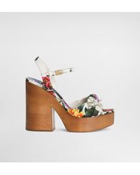 Dolce & Gabbana - Jacquard Platform Sandals - Lyst