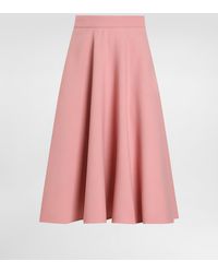 Dolce & Gabbana - Woolen Midi Circle Skirt - Lyst