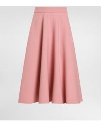 Dolce & Gabbana - Woolen Midi Circle Skirt - Lyst