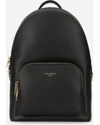 Dolce & Gabbana Calfskin Backpack - Black