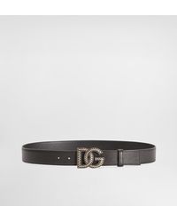 Dolce & Gabbana - Alpine Calfskin Belt - Lyst