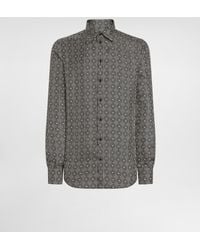 Dolce & Gabbana - Camisa Martini En Sarga De Seda Estampada - Lyst
