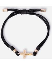 Dolce & Gabbana - Sicily Bracelet Fabric With 18-Carat Cross - Lyst