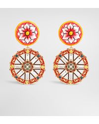 Dolce & Gabbana - Carretto Wheel Clip Earrings - Lyst