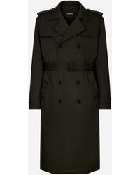 Dolce & Gabbana - ダブルブレストトレンチコート ナイロン - Lyst