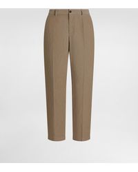 Dolce & Gabbana - Garment-Dyed Velvet Trousers - Lyst
