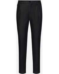 Dolce & Gabbana - Chino Jeans With Pleats - Lyst