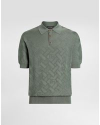 Dolce & Gabbana - Silk Polo Shirt - Lyst