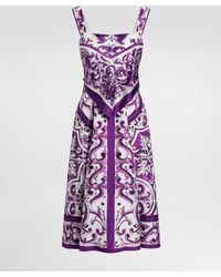 Dolce & Gabbana - Silk Dress - Lyst