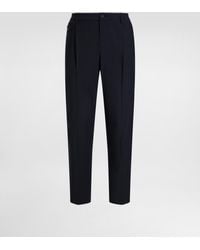 Dolce & Gabbana - Wool Blend Trousers - Lyst