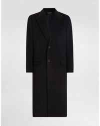 Dolce & Gabbana - Single-Breasted Cashmere Coat - Lyst
